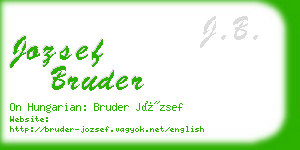 jozsef bruder business card